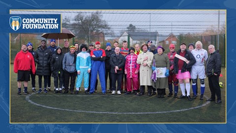 Walking Footballers Dress Up to Raise Money for the British Heart Foundation